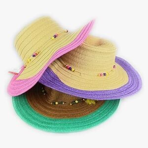 NEW Threshold Womens Pink Beach Sun Hat Floppy Beaded